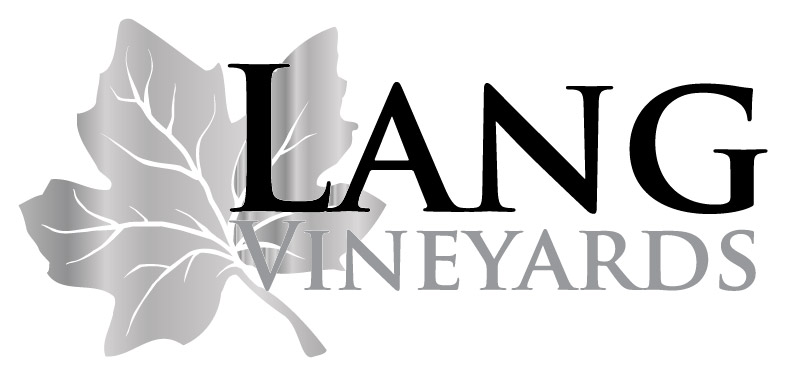 Lang Vineyards logo and sign